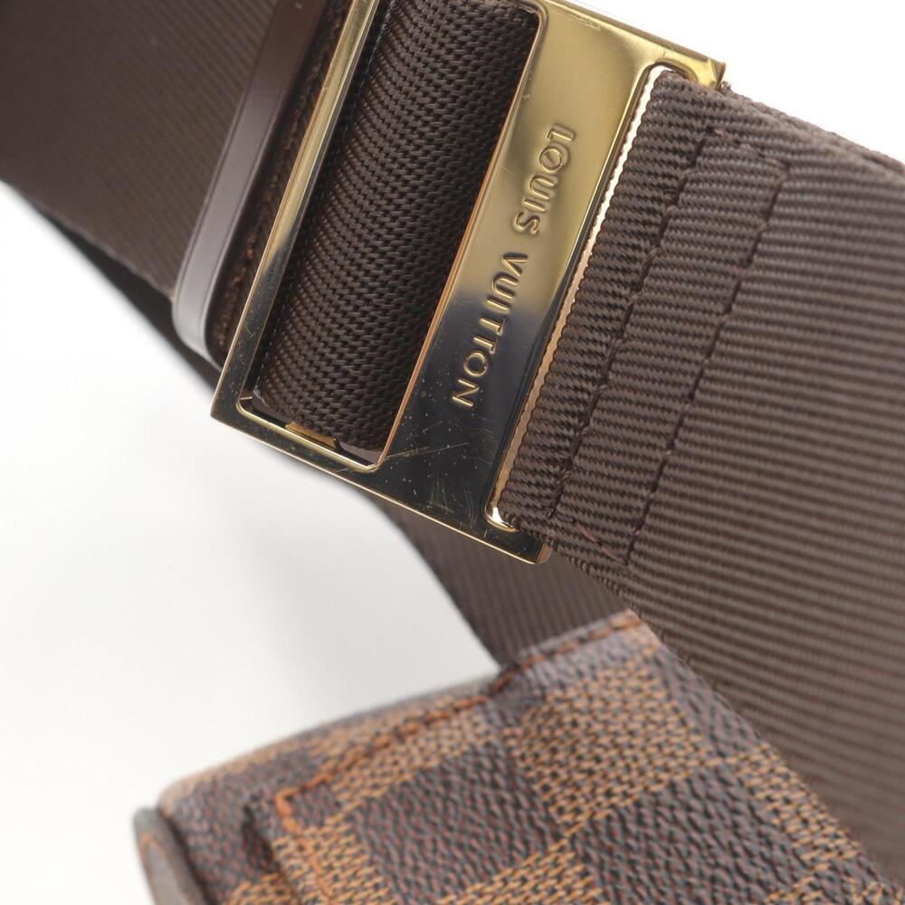 LOUIS VUITTON Authentic Brown Damier Leather Fanny Pack - Picture 7 of 9